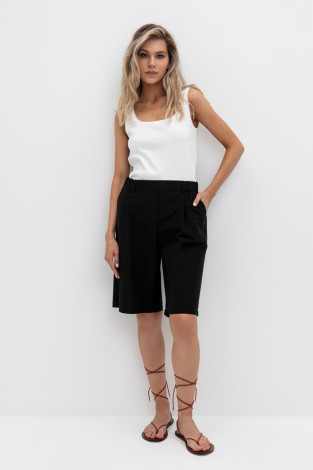 Шорты женские для мам, артикул: ЕТ 40015, цвет: черный