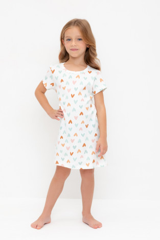 Ночная сорочка для девочки, артикул: К 1156, цвет: сахар
