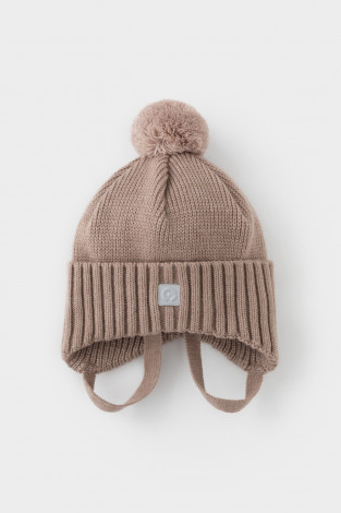 Шапка для девочки, артикул: КВ 20401/ш, цвет: бежевый
