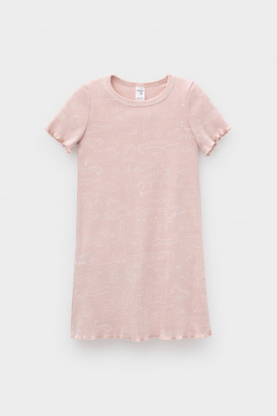 Ночная сорочка для девочки, артикул: К 1180/24, цвет: розовый