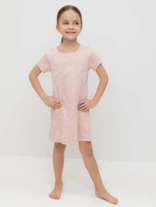 Ночная сорочка для девочки, артикул: К 1156, цвет: розовый