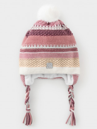 Шапка для девочки, артикул: КВ 20334/24/ш, цвет: розовый