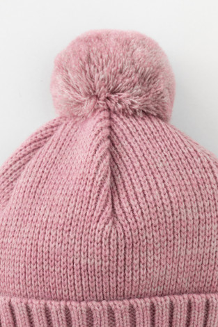 Шапка для девочки, артикул: КВ 20401/ш, цвет: розовый - 2 фото