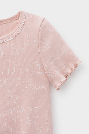 Ночная сорочка для девочки, артикул: К 1180/24, цвет: розовый - 2 фото