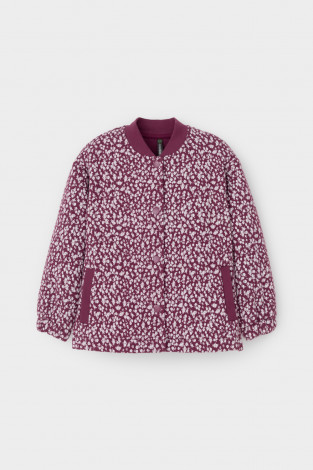 Жакет для девочки, артикул: КР 302574, цвет: бордовый - 2 фото