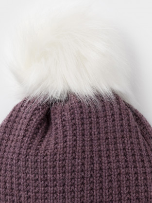 Шапка для девочки, артикул: КВ 20407/ш, цвет: бордовый - 2 фото